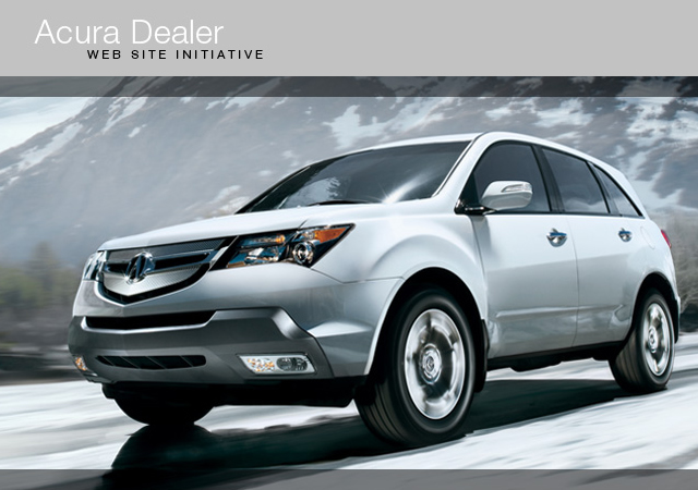 Acura_Dealer_Microsite-2 LMC was contacted to create a comprehensive marketing plan to communicate and encourage enrollment in the Acura dealer website at the dealership level. With a year launch period, LMC used a combination of targeted print teaser brochures; HTML emails and a website to keep the program top of mind at the dealer level.